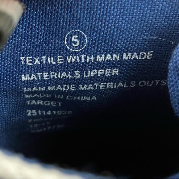 Hunter Kids Size 5.0 Target Blue & White Striped Rain Ankle Boots Lace Up - Picture 11 of 11